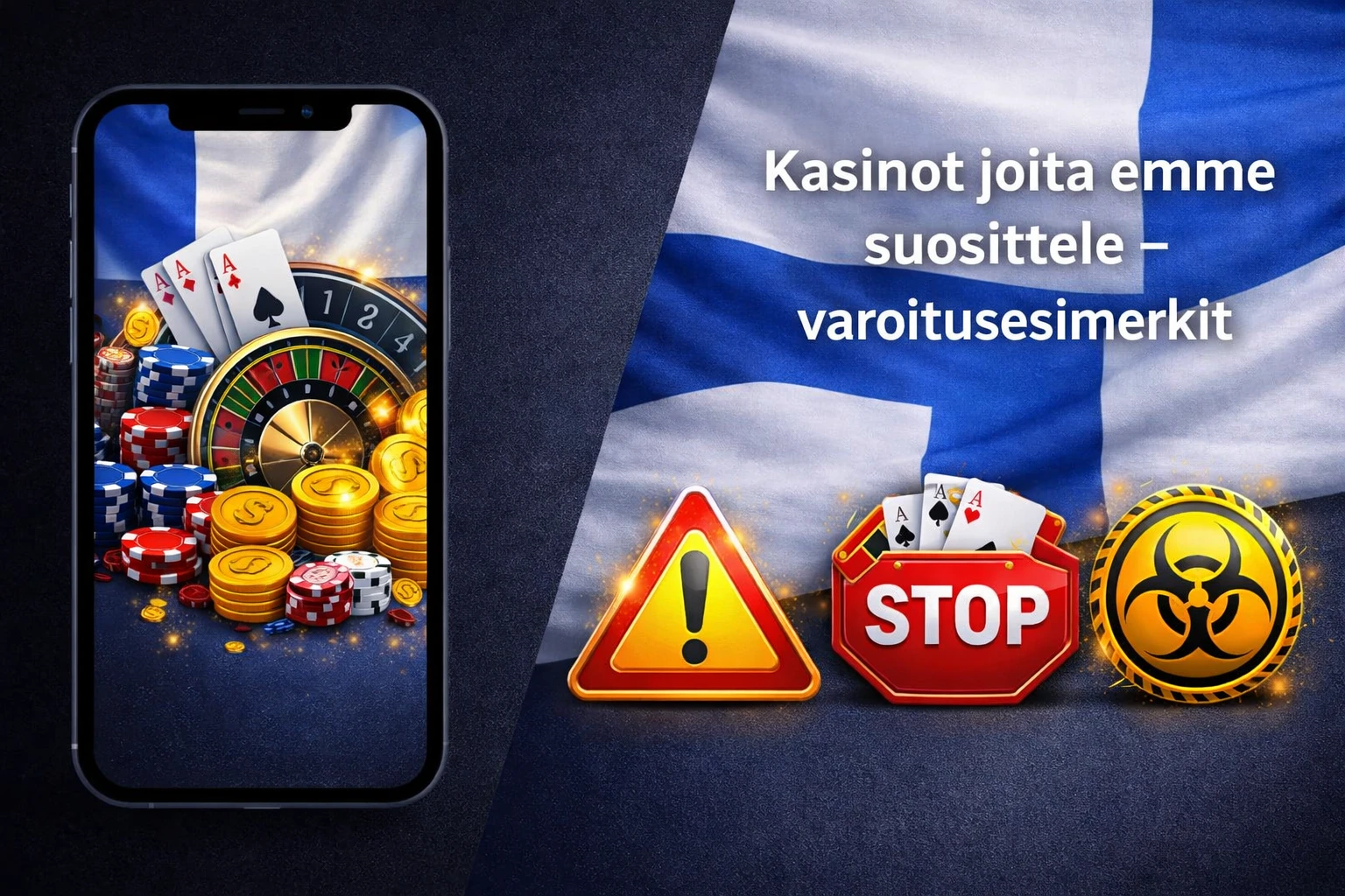 Kasinot joita emme suosittele - varoitusesimerkit